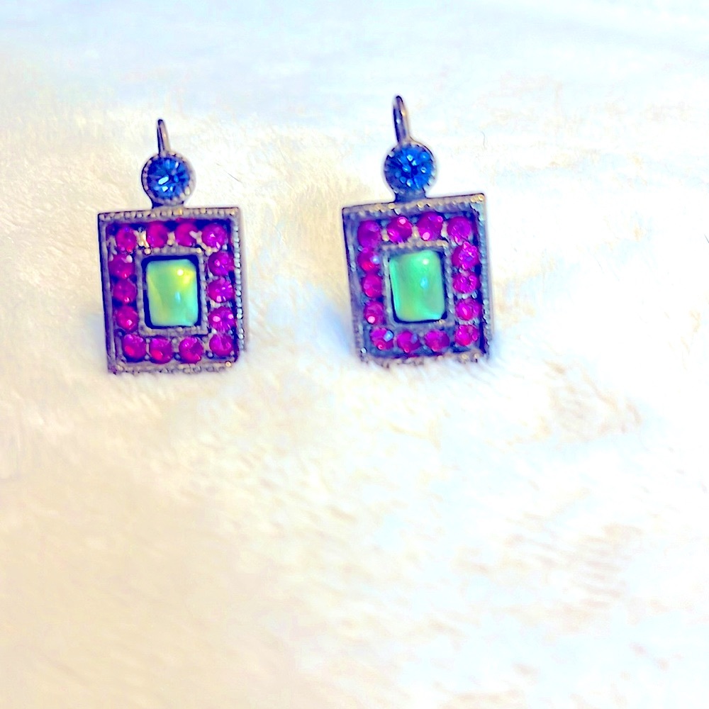 Poggi of Paris-  pierced earrings, SIGNED POGGI